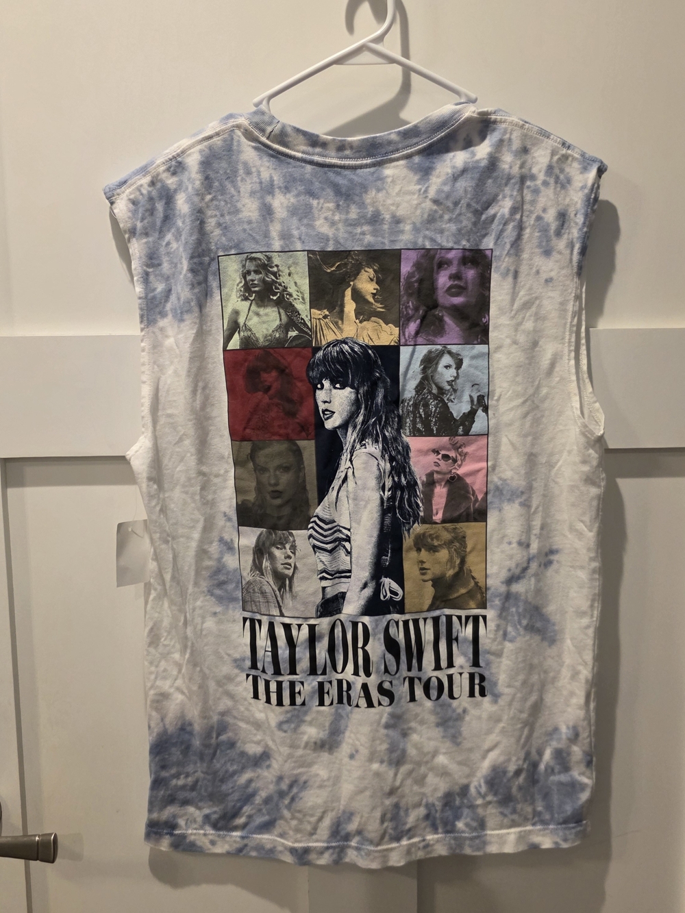 Taylor Swift Eras Tour 2023 Official Merch Blue Tie Dye Sleeveless Shirt S New
